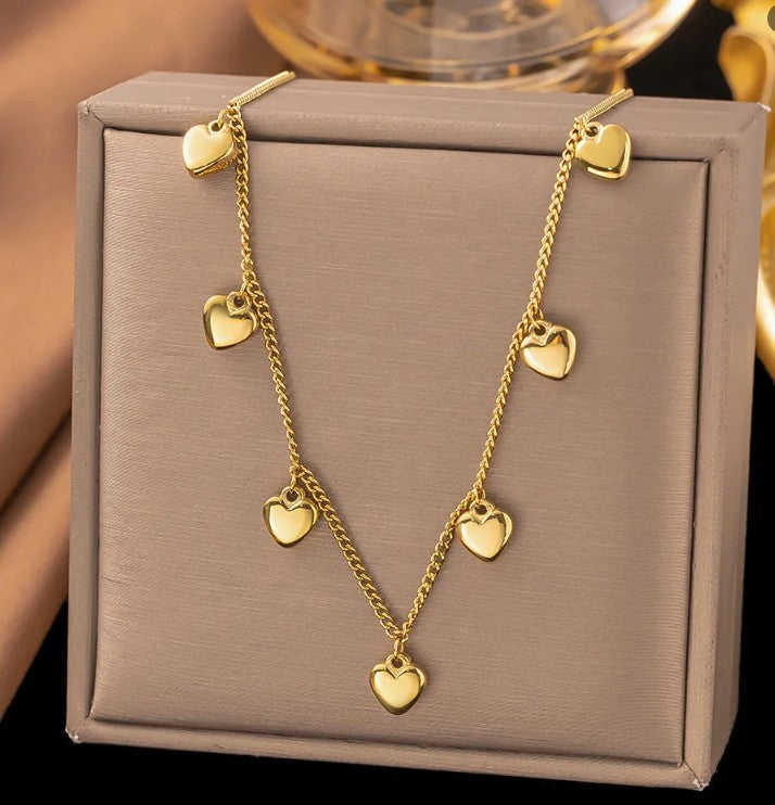Collana 7 cuori